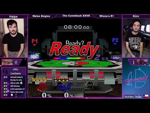 The Comeback 27 SSBM - Haipe vs Kiro - Winners R1