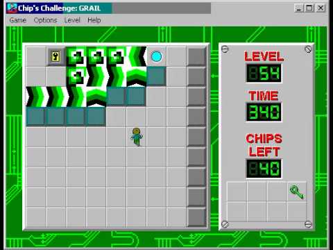 Chip's Challenge 1 Level 54 (Grail) - 326 seconds