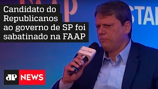 Tarcísio diz que operação da PF contra empresários põe ‘liberdades em risco’