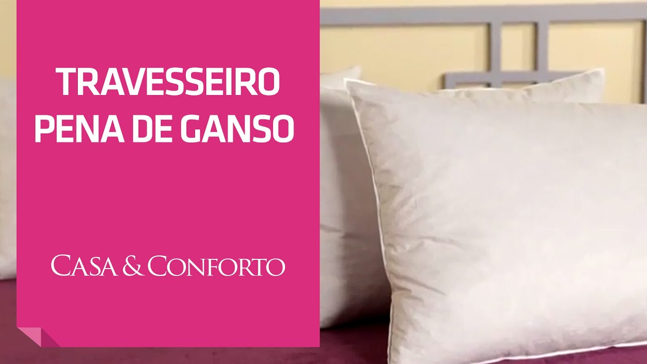 Travesseiro Penas de Ganso Casa & Conforto | Shoptime