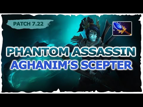 PHANTOM ASSASSIN AGHANIM'S SCEPTER PATCH 7.22 DOTA 2