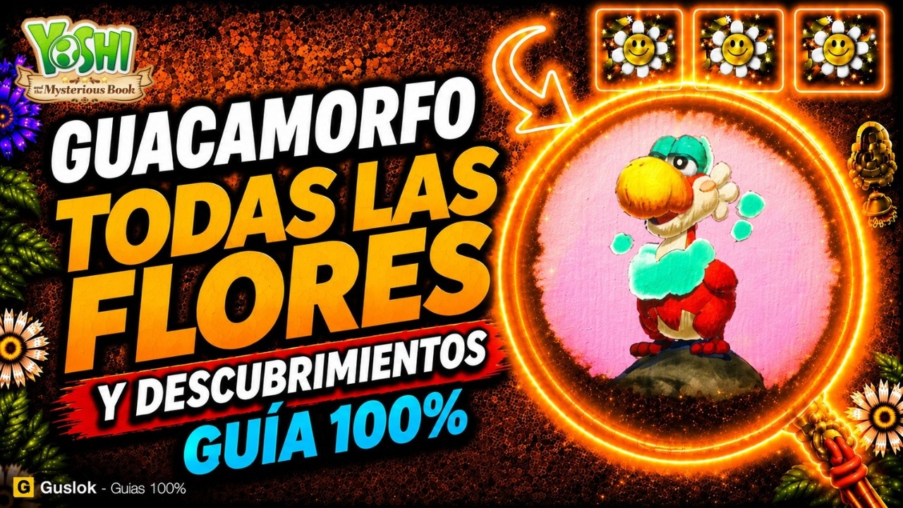 Guacamorfo Todos los Coleccionables 100% | Yoshi and the Mysterious Book Guacamorfo Todos los Coleccionables 100% | Yoshi and the Mysterious Book