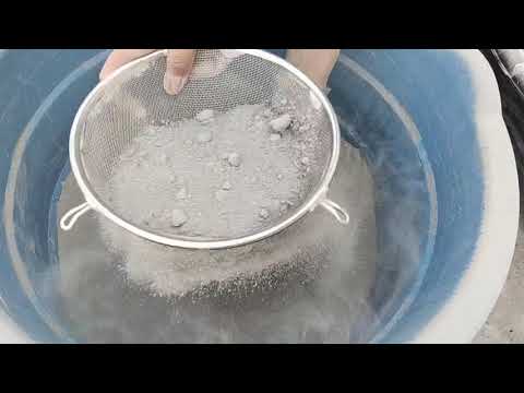 Dusty shifting of purecement