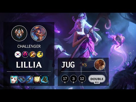 Lillia Jungle vs Taliyah - KR Challenger Patch 10.21