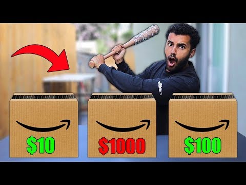 DONT Smash The Wrong AMAZON Package!! (MYSTERY ITEM CHALLENGE) Video
