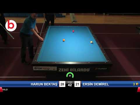 HARUN BEKTAŞ & ERSİN DEMİREL Bilardo Maçı - 2019 TÜRKİYE KUPASI 2.ETAP ERKEKLER-6.ÖN ELEME