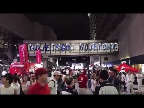 Winnipeg Jets white out street party