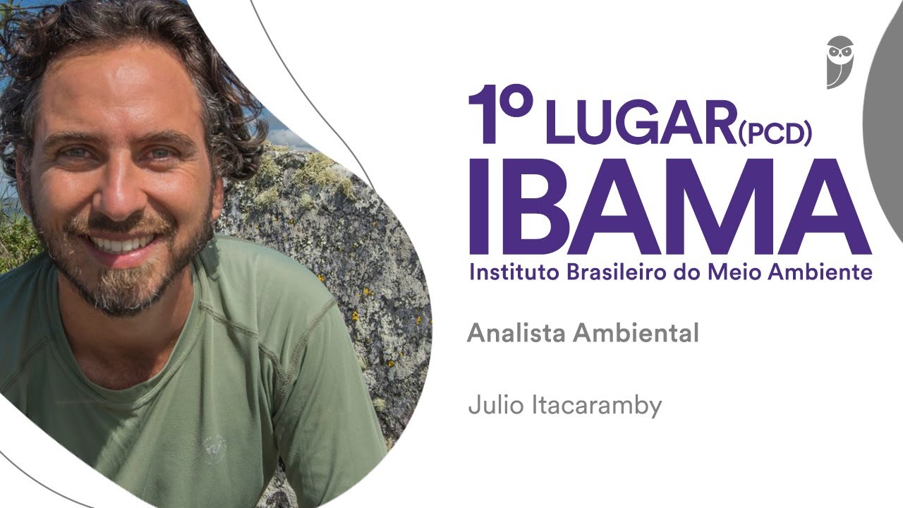 Ibama (DF): Conheça Julio Itacaramby, aprovado em 1° lugar (PCD) para Analista Ambiental