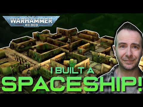 Building a WARHAMMER 40k ZONE MORTALIS Spaceship Board out of old Terrain Kits!