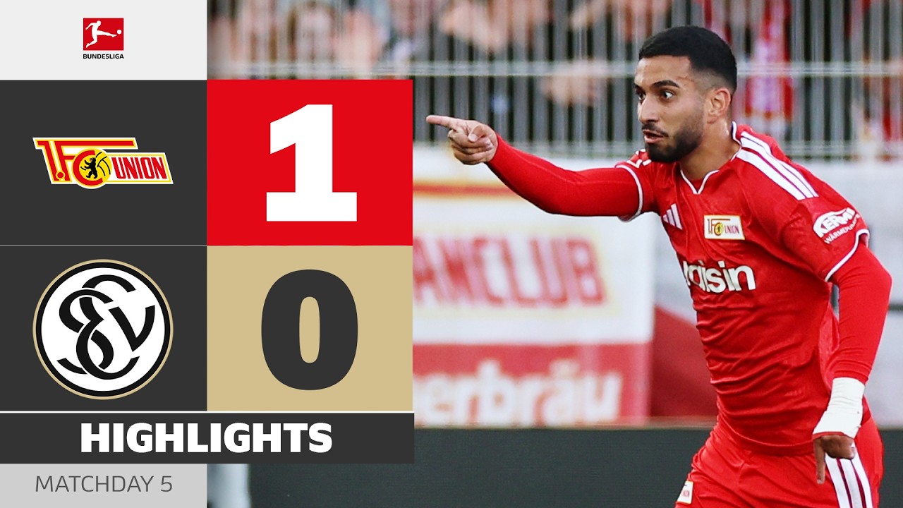 1. FC Union Berlin 1 - 0 SV 07 Elversberg highlights