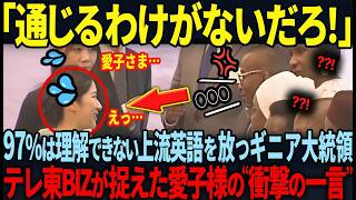 【TICADで英語は通じないだろ？】宮中茶会でギニア大統領が心配した5秒後…愛子様の衝撃発言に会場が凍りつく事態に…！