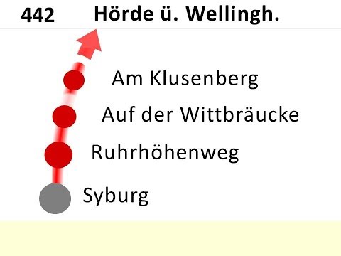 DSW21 Ansagen Bus 442 Syburg - Hörde