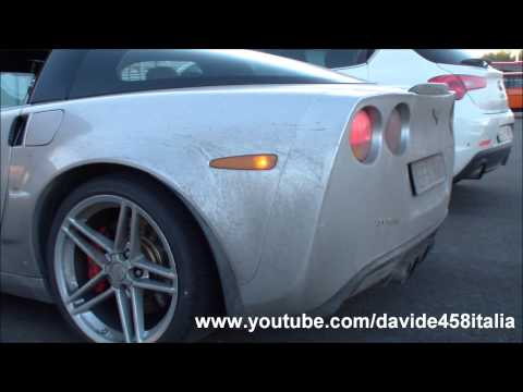 Corvette C6 Z06 brutal sound: start up and loud revs