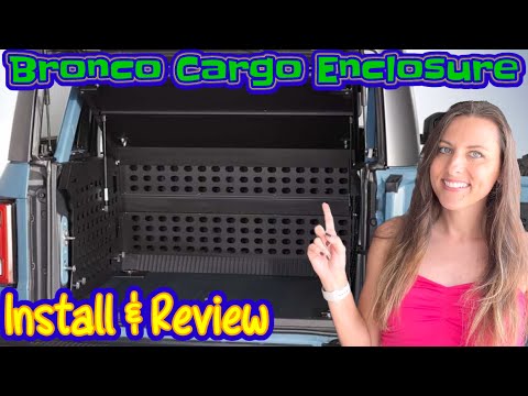 Ford Accessories Cargo Area Enclosure Deluxe Raised Lid for Bronco Install & Review Tonneau Tuffy
