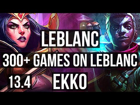 LEBLANC vs EKKO (MID) | Rank 3 LeBlanc, 2.3M mastery, Godlike, 15/5/12 | TR Grandmaster | 13.4