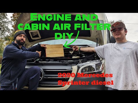 Mercedes Sprinter Service B - Engine and cabin air filters DIY