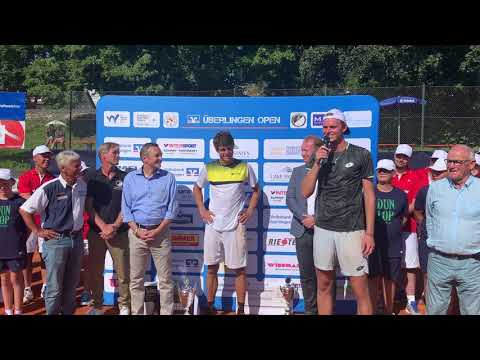 Louis Wessels an die Fans '' Überlingen Open  ''