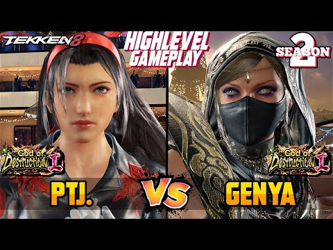 T8 INSANE Match – PTJ (Jun Kazama) vs GENYA (Zafina) – Tekken 8 High Level Gameplay