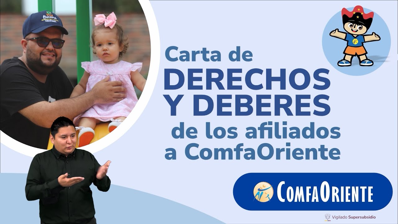 Carta de Derechos y Deberes de los afiliados a ComfaOriente