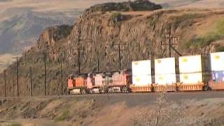 preview picture of video '2008-03-10 BNSF Westbound Z at N. Dalles WA'