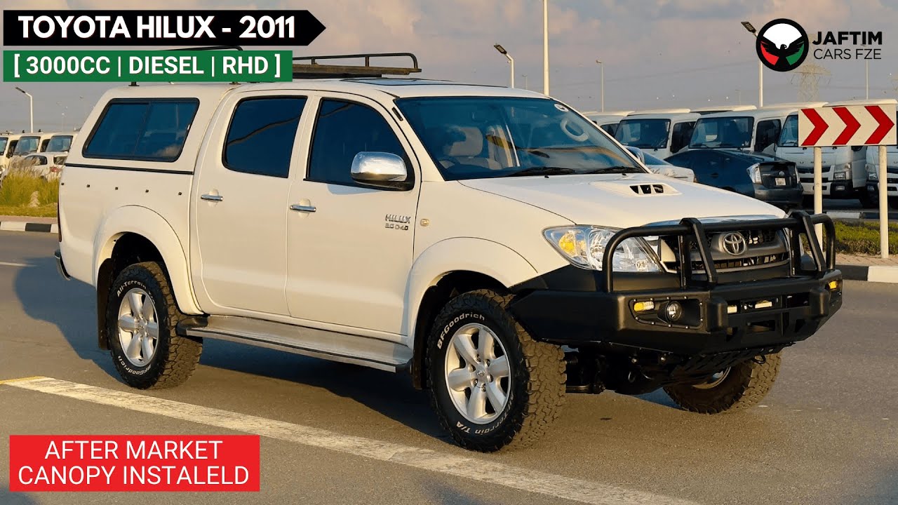 Toyota Hilux AFTER MARKET CANOPY WITH ROOF RACK | RHD | 2011 | 3.0L DIESEL ENGINE | MT | SUNROOF | 4WD video