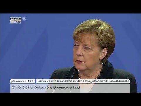 Übergriffe in Köln: Angela Merkel gibt Statement am 07.01.2016