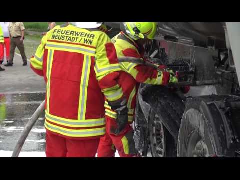 Brand LKW Auflieger A93