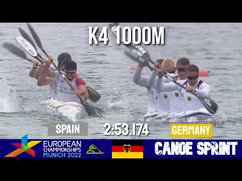 K4 Men 1000m Final A | GERMANY CHAMPION | European Championships Munich 2022 | WAYkVlogs