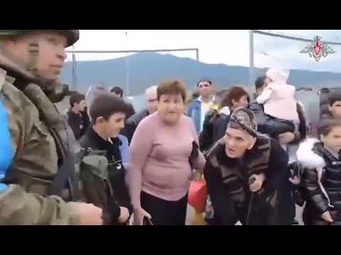 ՌԴ ՊՆ-ն Արցախում խաղաղ բնակչության տարհանման կադրեր է հրապարակել