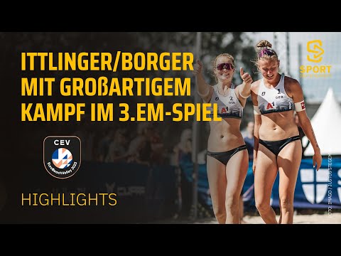 Ahtiainen/Lahti - Ittlinger/Borger | Highlights - RoundOf24, Beachvolleyball-EM 23 | SDTV Volleyball