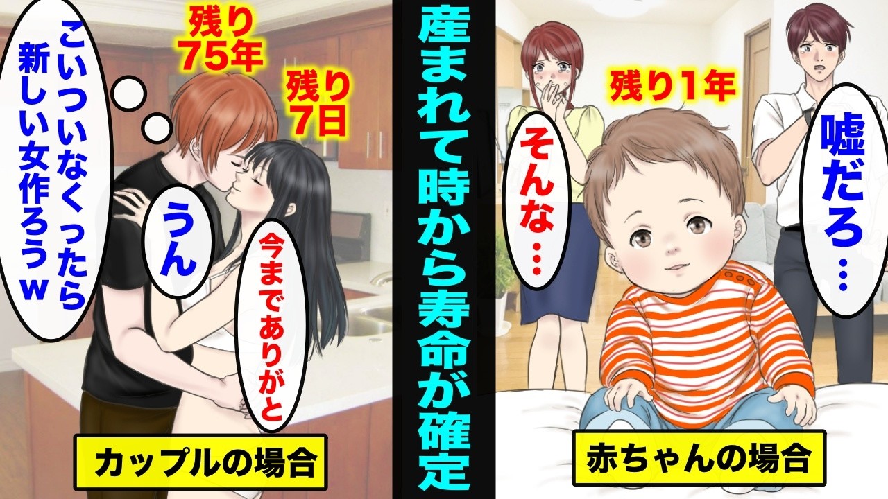 【漫画】生まれた時から寿命が決まっていたらどんな人生になるのか？
