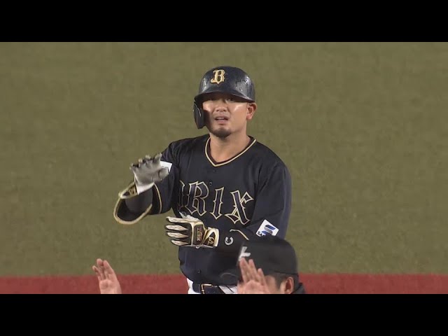 【1回表】上手く合わせてレフトへ!! バファローズ・森友哉 先制のタイムリー2ベースヒット!!  2024年6月28日 千葉ロッテマリーンズ 対 オリックス・バファローズ