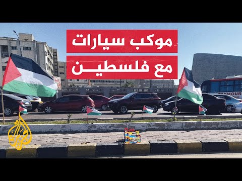 مسيرة سيارات في أمستردام تنديدًا بالحرب على غزة