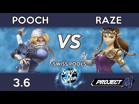 Pooch (Sheik) vs Raze (Zelda) - Smash 'N' Splash 5 Pools
