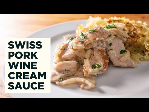 Zürcher Geschnetzeltes Recipe - Pan Seared Pork in Wine Cream Sauce
