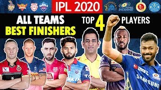 IPL 2020 | All Teams Best 4 Finishers| Full Player List | CSK RCB MI DC KKR SRH KXIP RR Cricket
