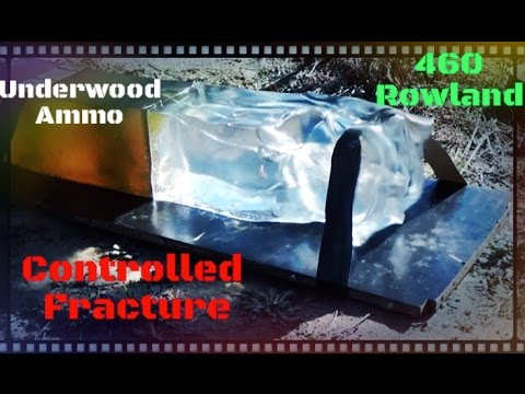 Underwood Ammo 460 Rowland 170 Grain Controlled Fracturing Hollow Point Ballistic Gel Test