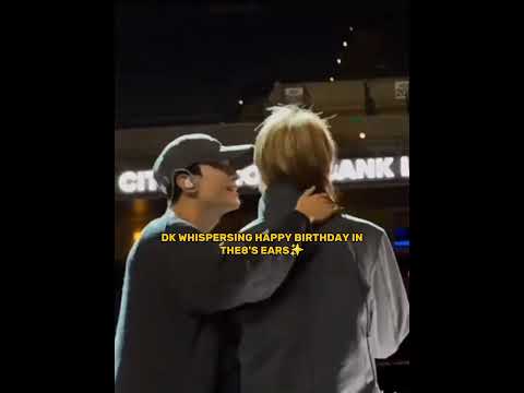 DK whispering HAPPY BIRTHDAY to THE8😭🌟💙 #seventeen #dk #the8 #minghao #carat #concert