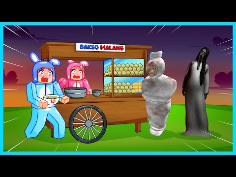 MIPAN & ZUZUZU JUALAN BAKSO MALANG TAPI YANG BELI MALAH POCONG DAN KUNTI! SEREM BANGET