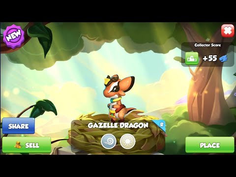 Hatched Gazelle Dragon | Tyrant Water Chest Reward | Dragon Mania Legends