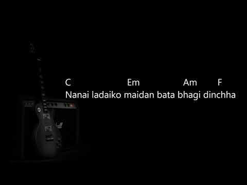 Yo man ta mero Nepali ho 1974 AD Official lyrics video with guitar chords Guitar lesson