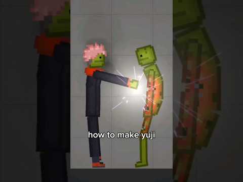 How to make yuji itadori black flash in MPG #jjk #melonplaygroud #jujutsukaisen #ragdollengine