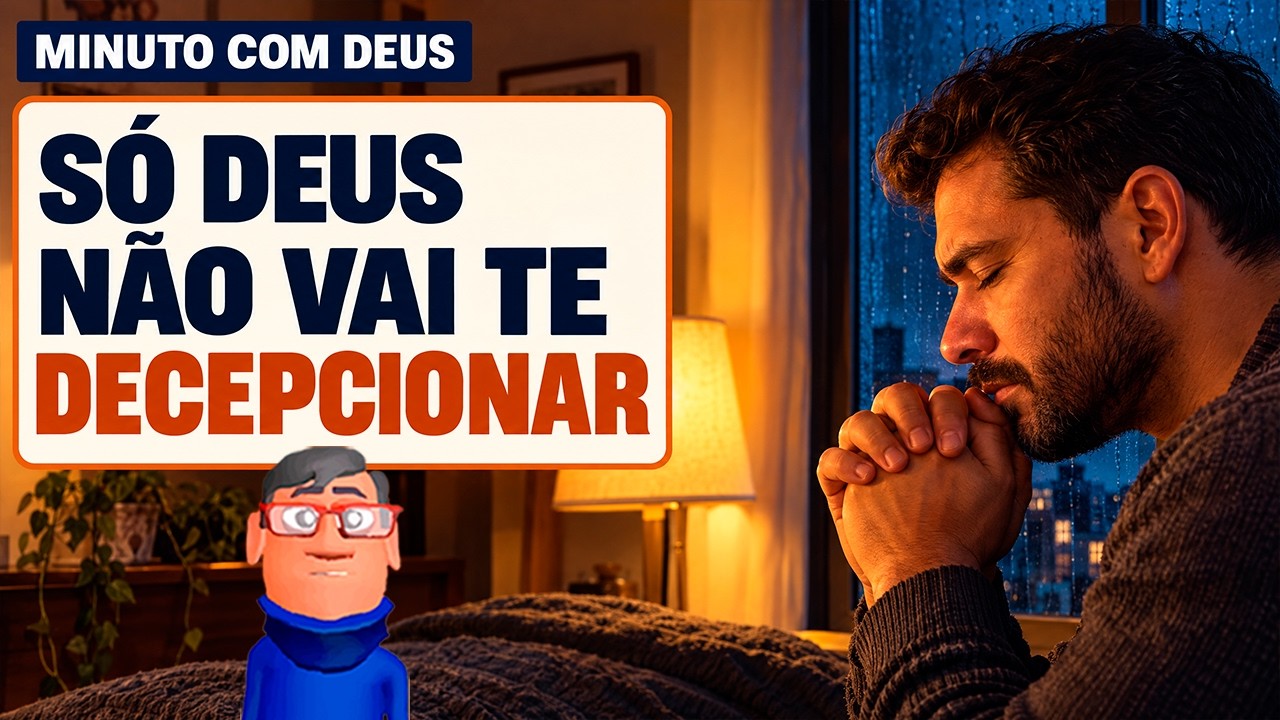 SÓ DEUS NÃO VAI TE DECEPCIONAR - Minuto com Deus de Hoje