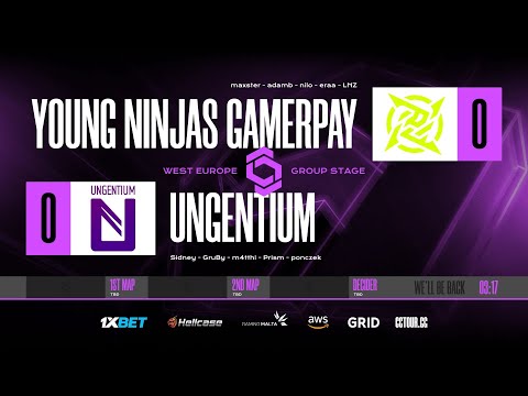 [EN] Young Ninjas VS UNGENTIUM| CCT West Europe Series 1 | Swiss round   - csgo live