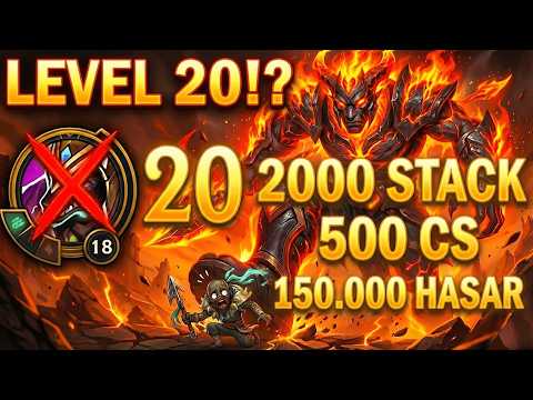 WORLD #1 NASUS WENT INSANE: LEVEL 20 & 2000 STACKS! (100% CRIT ONE SHOTS)