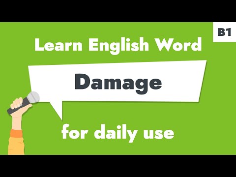 #110 – "Damage" | Learn B1 English Noun – Repair and restore quickly always.