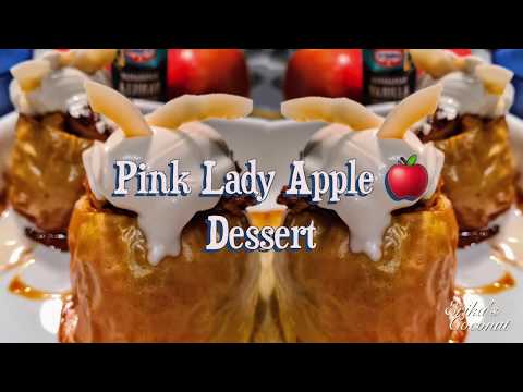 How to Hollow out Apples| Baked Pink Lady Apple Desert | Easy to make delicious Deserts