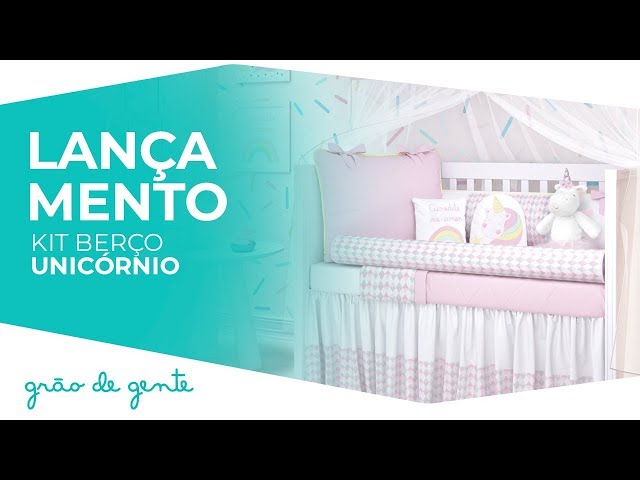 Kit Berço Unicórnio - Grão de Gente