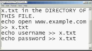 How to make a ftp batch file