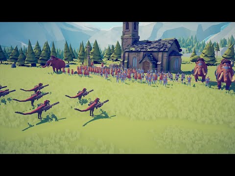 MINIGUN RAPTOR vs 100x UNITS - TABS - Totally Accurate Battle Simulator